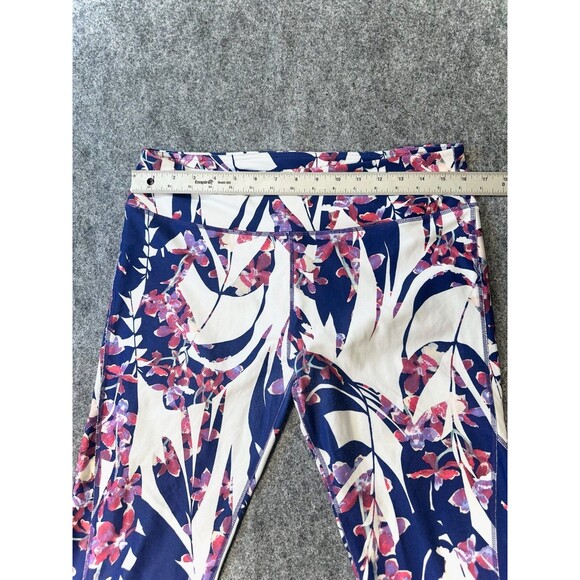 Fabletics Leggings WMNS L Floral High-Waist PowerHold Pink Blue White Active - Picture 6 of 8